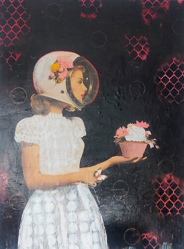 Muse du futur passé par Maryline Lemaitre, Peinture en vente sur Singulart