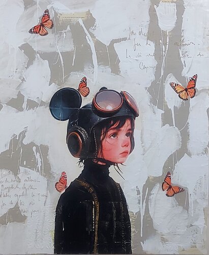 La vie n'est pas un film de Capra par Maryline Lemaitre, Peinture en vente sur Singulart