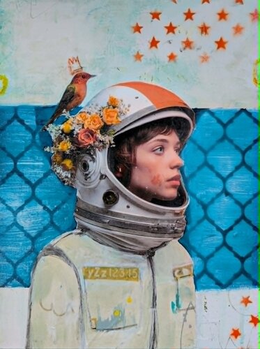 Pause céleste par Maryline Lemaitre, Peinture en vente sur Singulart