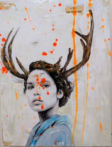 Girl in the blur di Maryline Lemaitre, Pittura in vendita su Singulart