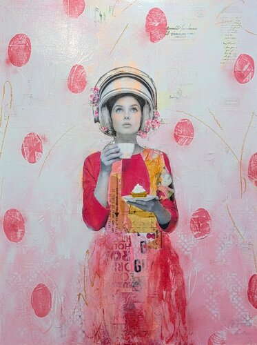 Pause Café by Maryline Lemaitre, 회화 for Sale on Singulart