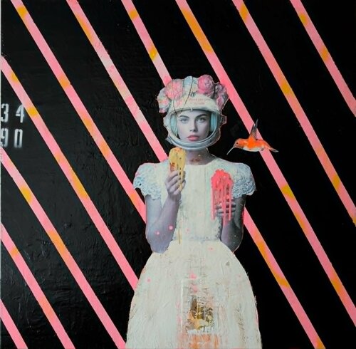 Même pas peur du vide par Maryline Lemaitre, Peinture en vente sur Singulart