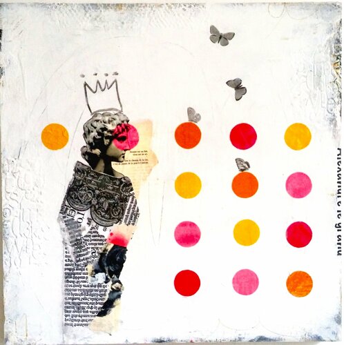 Alexandre aux papillons di Maryline Lemaitre, Pittura in vendita su Singulart