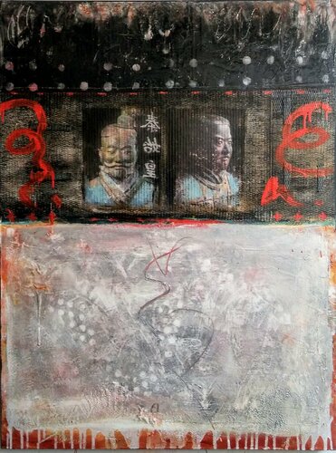 Déposer nos armures di Maryline Lemaitre, Pittura in vendita su Singulart