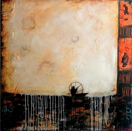 Donnez moi des fleuves sans bord sans frontiere de Maryline Lemaitre, Pintura a la venta en Singulart