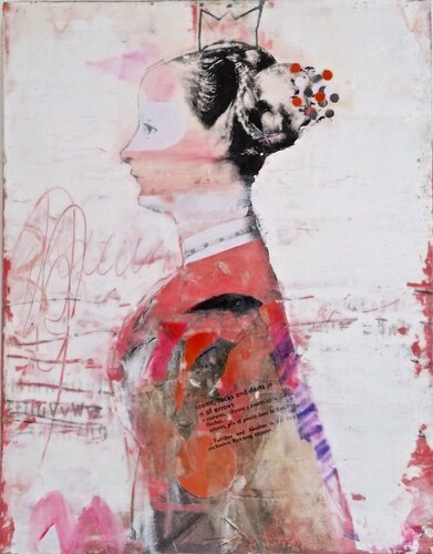 La dame au chignon di Maryline Lemaitre, Pittura in vendita su Singulart