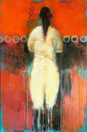 Gardien du sommeil van Maryline Lemaitre, Schilderij te koop op Singulart