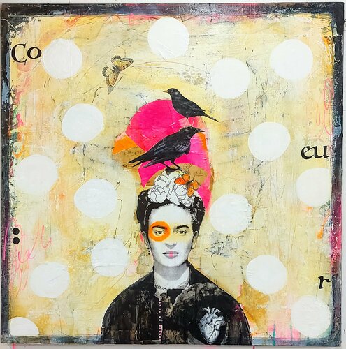 Ecoute mon coeur di Maryline Lemaitre, Pittura in vendita su Singulart