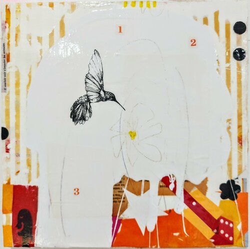 Il voulait voir s'envoler les minutes di Maryline Lemaitre, Pittura in vendita su Singulart