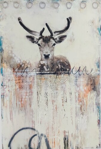 Why are you staring at me ? di Maryline Lemaitre, Pittura in vendita su Singulart