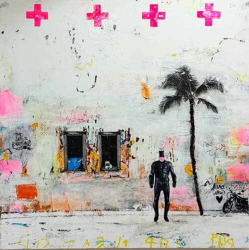 "Super Mask" di Maryline Lemaitre, Pittura in vendita su Singulart