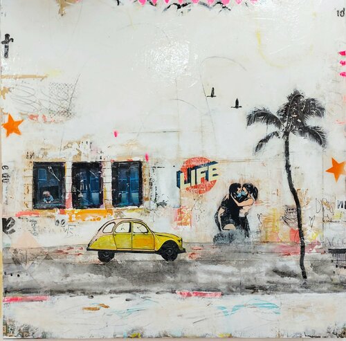 Ça commence comme un rêve... di Maryline Lemaitre, Pittura in vendita su Singulart