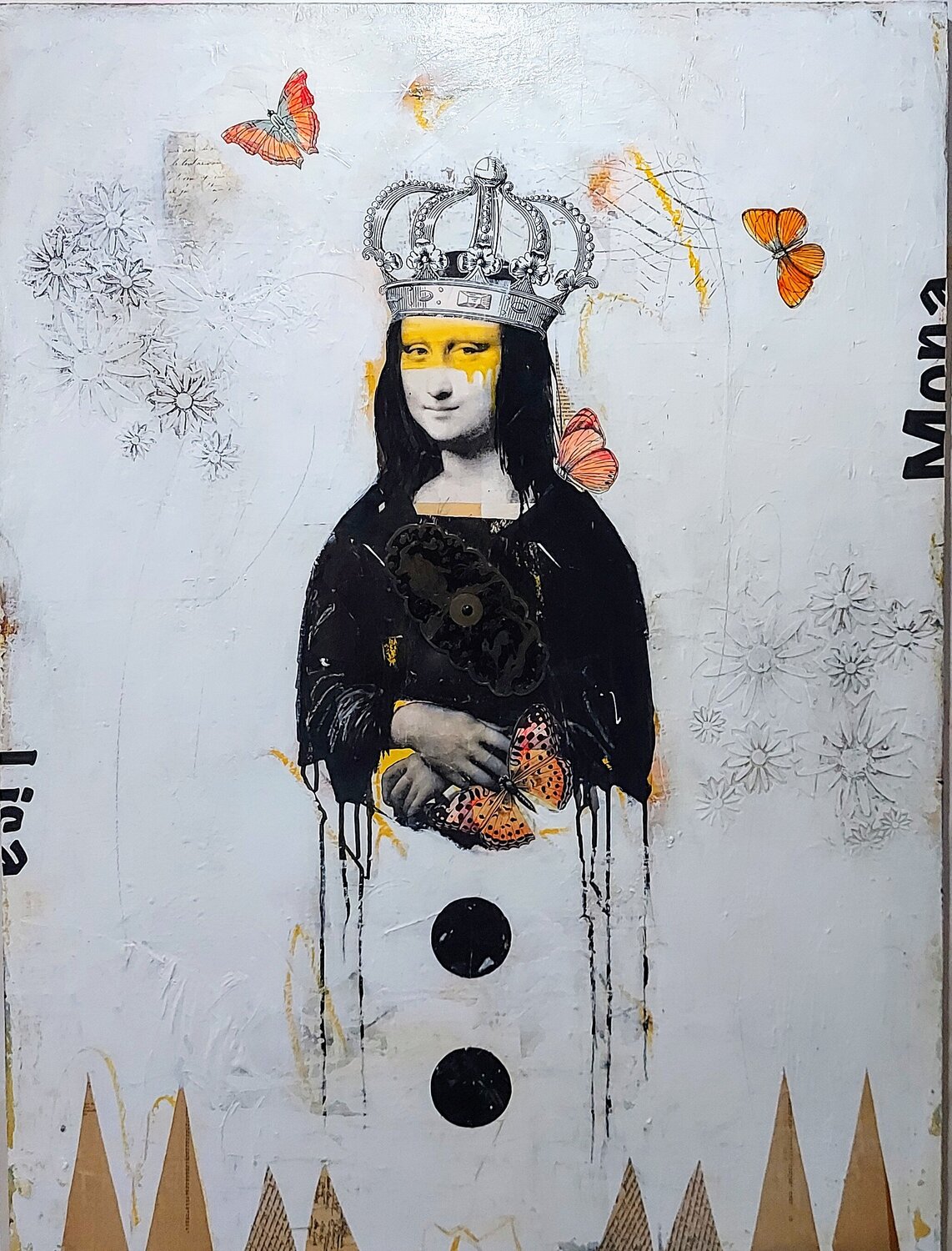 Mona aux papillons Maryline Lemaitre