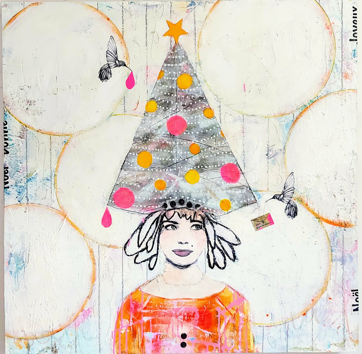 Lettre au Pere Noël Maryline Lemaitre Originalgemälde zu verkaufen