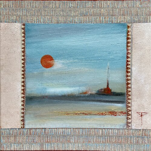 Soleil rouge by Sylvie Poupé, 油畫 for Sale on Singulart