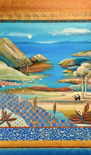 Les grues royales by Sylvie Poupé, 油畫 for Sale on Singulart