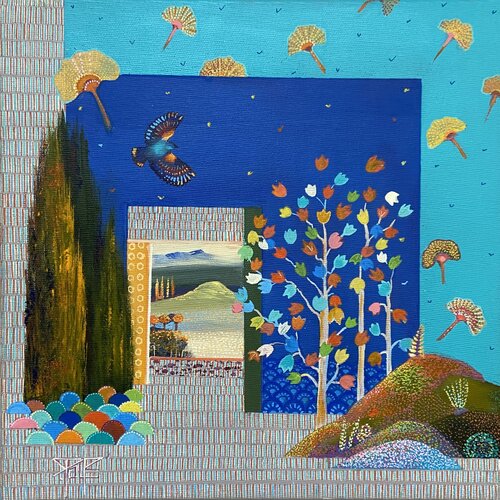 L'oiseau de paradis by Sylvie Poupé, Painting for Sale on Singulart