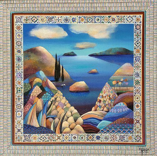 Dépasser les montagnes di Sylvie Poupé, Pittura in vendita su Singulart