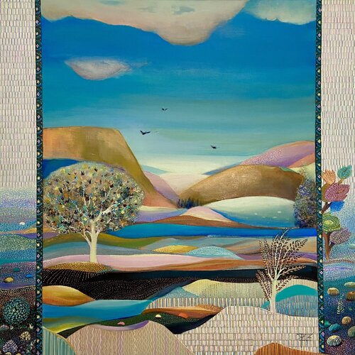 Ondulations by Sylvie Poupé, 油畫 for Sale on Singulart