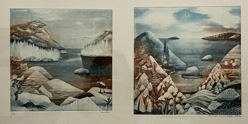 L'ibis & Dépasser les montagnes by Sylvie Poupé, 紙面作品 for Sale on Singulart