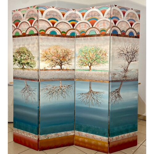 "Les 4 Eléments" by Sylvie Poupé, 油畫 for Sale on Singulart