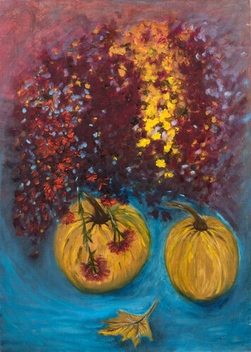 Pumpkins di Tanya Bilous, Pittura in vendita su Singulart
