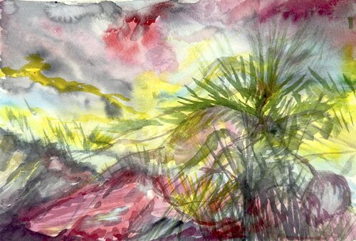 Sprouting Through Chaos by Tanya Bilous, Work on Paper for Sale on Singulart