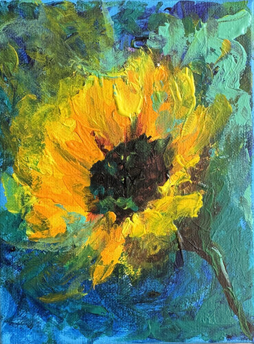 Sunflower di Tanya Bilous, Pittura in vendita su Singulart