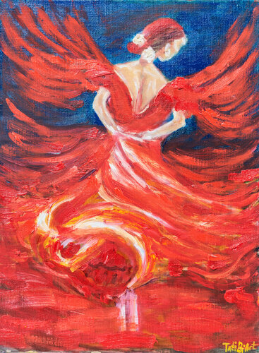 Flamenco Dancer van Tanya Bilous, Schilderij te koop op Singulart