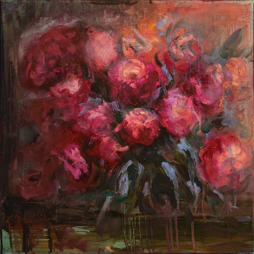 Favourite Peonies van Tanya Bilous, Schilderij te koop op Singulart