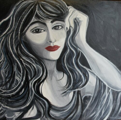 la muse by Zigou, Painting for Sale on Singulart