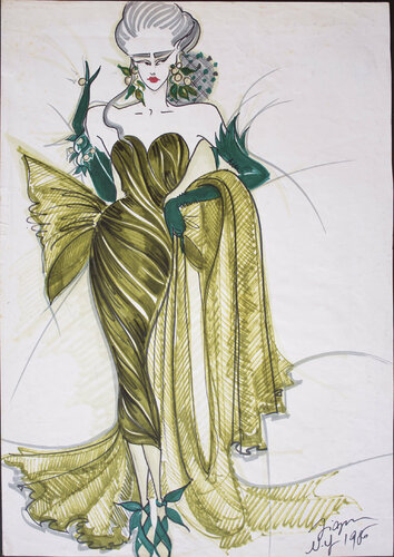 dolce vita dress par Zigou, Dessin en vente sur Singulart