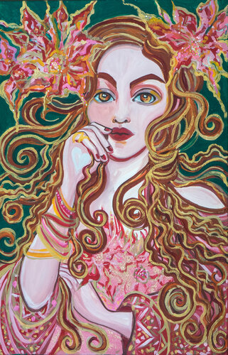 Scarlet par Zigou, Peinture en vente sur Singulart