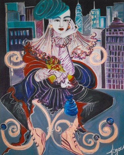 NEW-Yorkgypsie Bohemian by Zigou, 회화 for Sale on Singulart