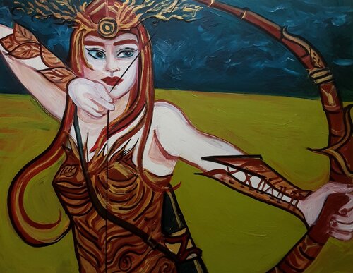 Freyja by Zigou, Painting for Sale on Singulart