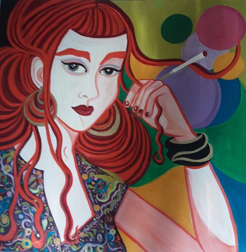 Julie from Dublin par Zigou, Peinture en vente sur Singulart