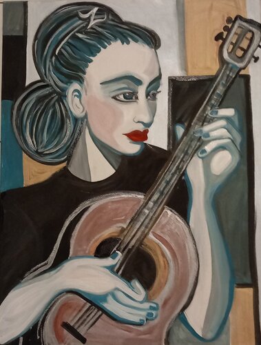 Jazzy by Zigou, Painting for Sale on Singulart