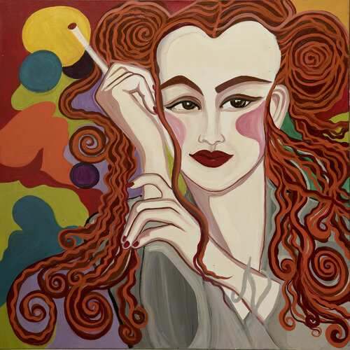 Karen de COPENHAGUE par Zigou, Peinture en vente sur Singulart