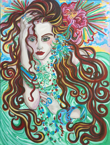 mademoiselle Daisy par Zigou, Peinture en vente sur Singulart