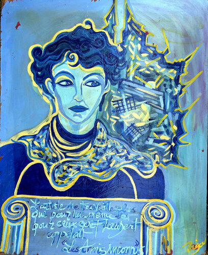 portrait de Marie Mocquet by Zigou, Painting for Sale on Singulart