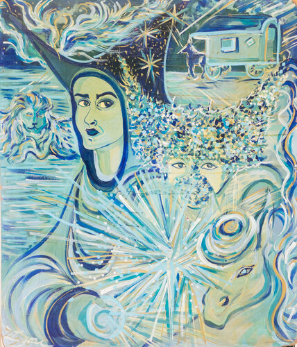 Les balladins par Zigou, Peinture en vente sur Singulart