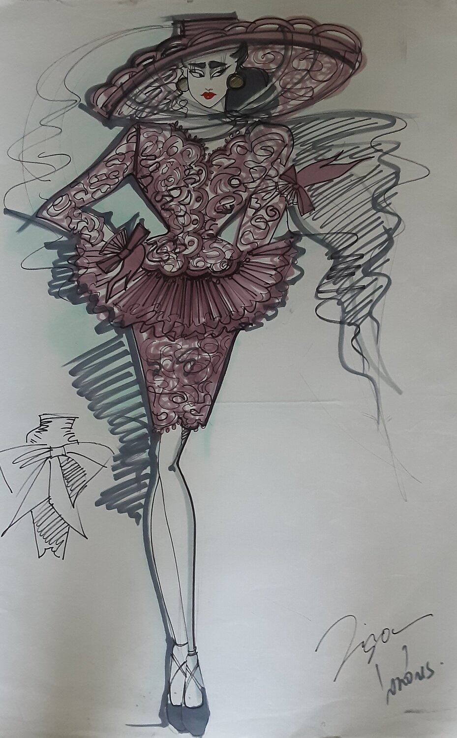 candy pink suit Zigou