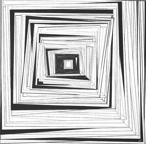 intrication en noir & blanc by Marion Moulin, Painting for Sale on Singulart
