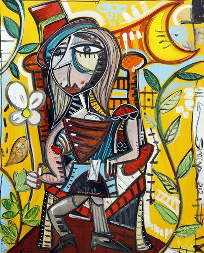 La Donna degli Ulivi van Alessandro Siviglia, Schilderij te koop op Singulart