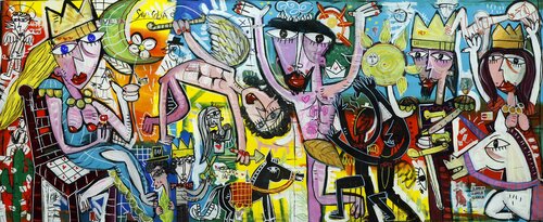 Il Sostenitore del Mondo van Alessandro Siviglia, Schilderij te koop op Singulart