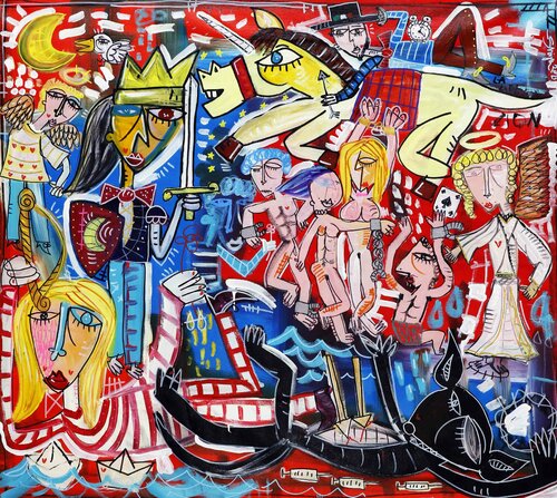 IL CADUTO van Alessandro Siviglia, Schilderij te koop op Singulart