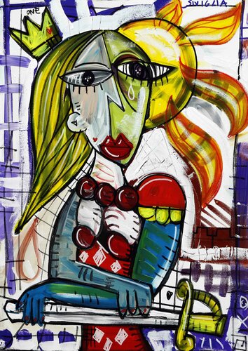 La Ragazza Solare van Alessandro Siviglia, Schilderij te koop op Singulart