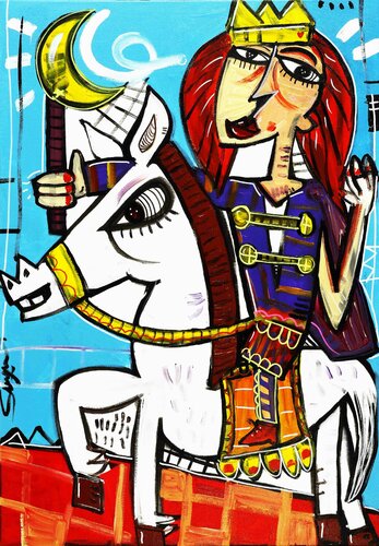 La Reina Luna van Alessandro Siviglia, Schilderij te koop op Singulart