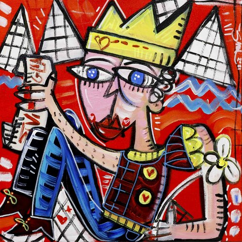 Il Costruttore di Alessandro Siviglia, Pittura in vendita su Singulart