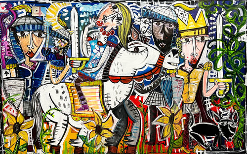 La Difesa della Regina di Alessandro Siviglia, Pittura in vendita su Singulart